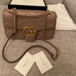 ✖️✖️SOLD✖️✖️Gucci Marmont Bag - MEDIUM Dusty Pink FULL SET
